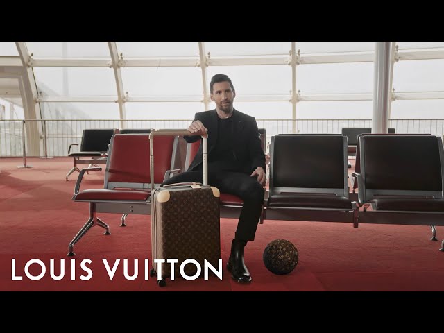 Lionel Messi Models Chelsea Boots in Louis Vuitton Travel