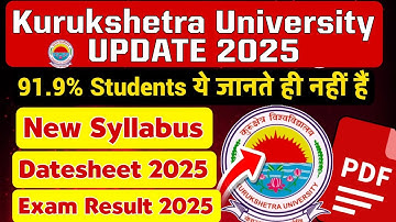 kuk University syllabus 2025|New Datesheet|Kuk Result kaise dekhe 2025