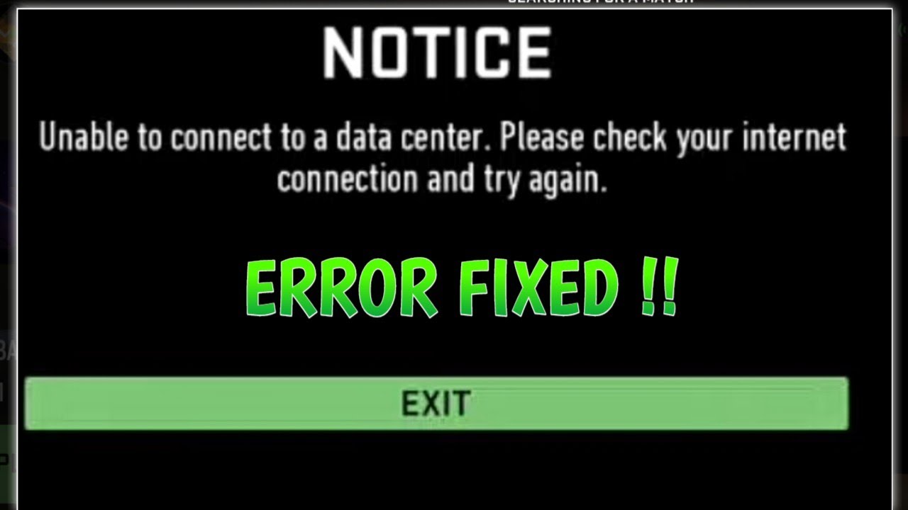 FIX Unable to Connect to Data center in Warzone Mobile 
