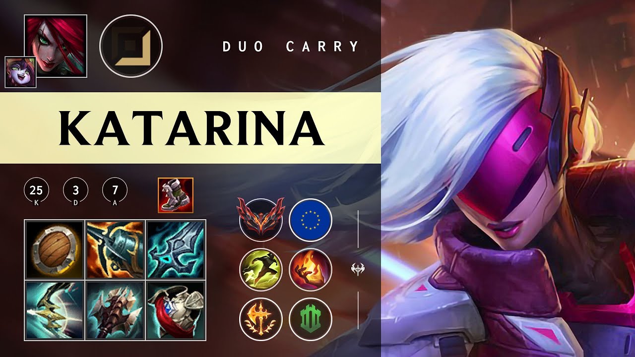 Katarina Carry vs Ashe - EUW Grandmaster Patch 26.02
