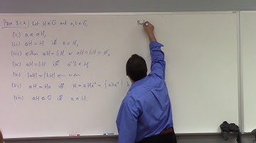 Abstract Algebra: cosets and Lagrange