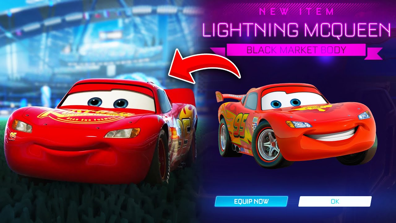 Lightning Mcqueen is in the Rocket League Item Shop Now! *All Cosmetics* 