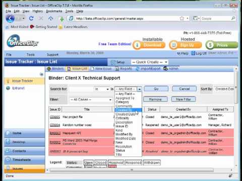 Web IssueTracker Introduction