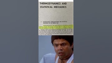 Statistical Mechanics Introduction  #physics #memes