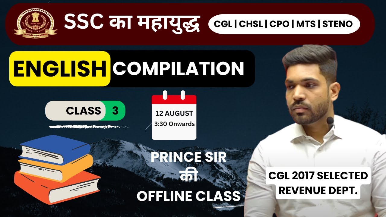ENGLISH | OFFLINE CLASS 3 | FOR SSC CGL | CHSL | CPO | BY PRINCE SIR# ...