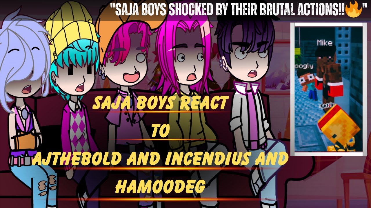 SAJA BOYS react to AJTHEBOLD and INCENDIUS and HAMOODEG 🇺🇸 🇧🇷 🇪🇸 || KPOP Demon Hunters ||MINECRAFT