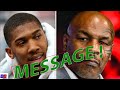 (WHOA) MIKE TYSON WARNED BY ANTHONY JOSHUA ! STAY AWAY FROM US AT THE TOP, STICK TO YOUR AGE GROUP !