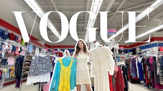 Thrifting 80S Vogue Styling Try-On Haul