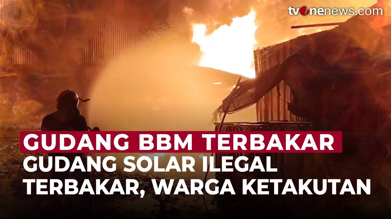 Gudang Solar Ilegal Ludes Terbakar! Ledakan Hebat Gegerkan Tangerang | OneNews Update