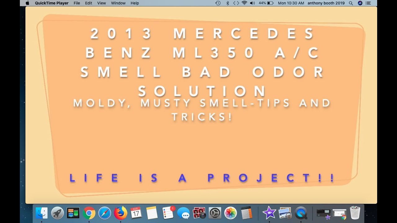 2013 MERCEDES BENZ ML350 (W166) GETTING MOLDY, MUSTY BAD SMELL WHEN