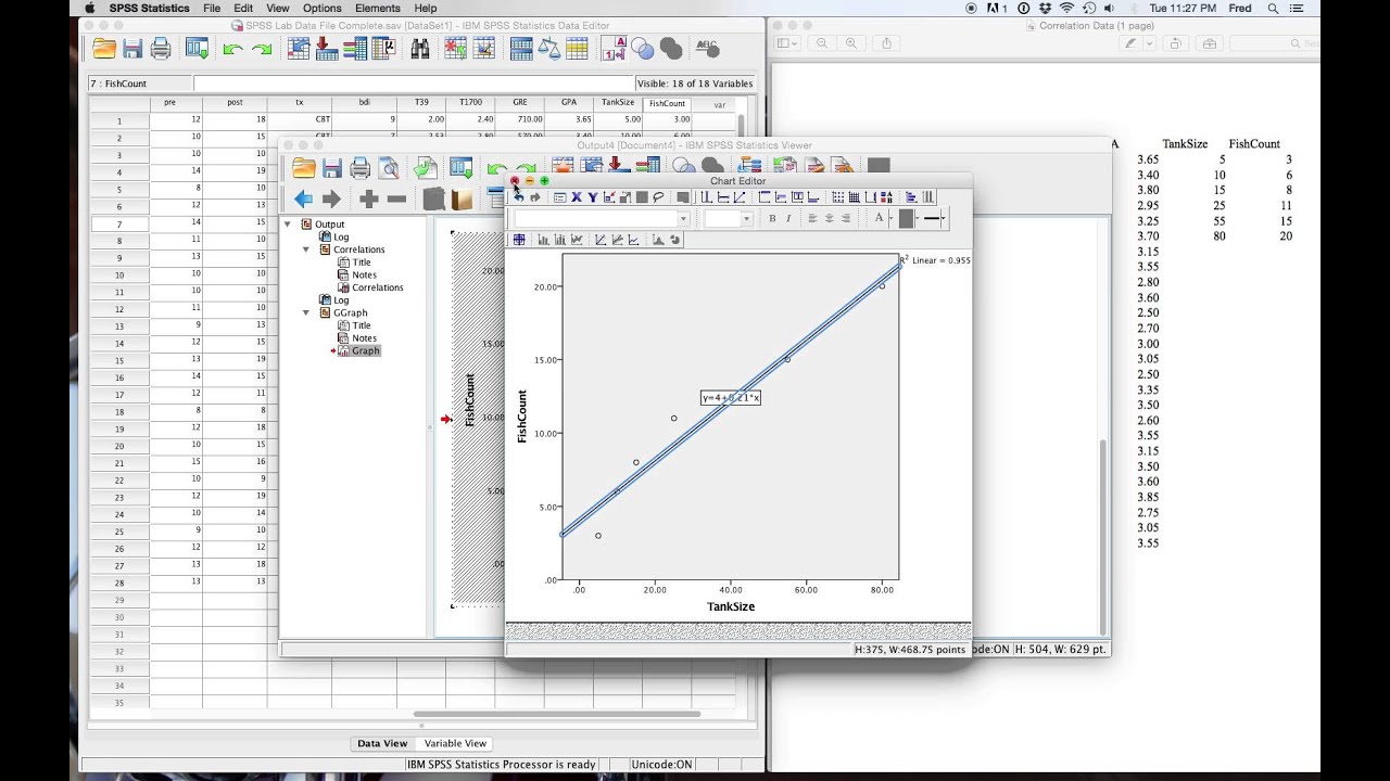SPSS Lab 5 Correlation Tutorial - YouTube