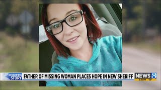 Father of woman missing since 2018 places hope in new sheriff