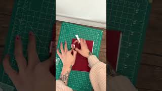 Making a hardcover journal with French link stitch binding #bookbinding #handmade