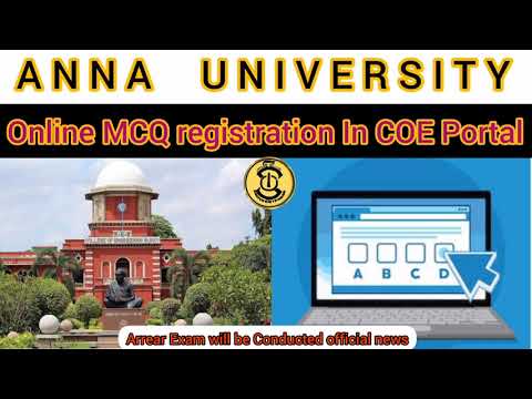 ANNA UNIVERSITY ONLINE MCQ REGISTRATION IN COE PORTAL | COE PORTAL | VERIFICATION CODE NOT CAME