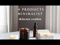 My 4 Products MINIMALIST skincare routine: clear your skin & reduce waste