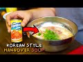 Korean Hangover Soup using Filipino Corned Beef in Can