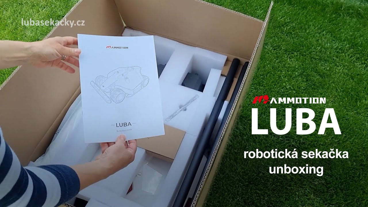 Mammotion LUBA AWD 5000 unboxing rozbalení YouTube
