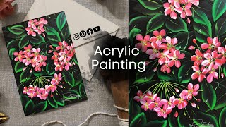Vivid Flower Painting SPRING flowers acrylic painting