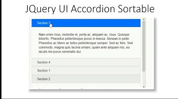 JQuery UI Accordion Sortable - Sort By Dragging