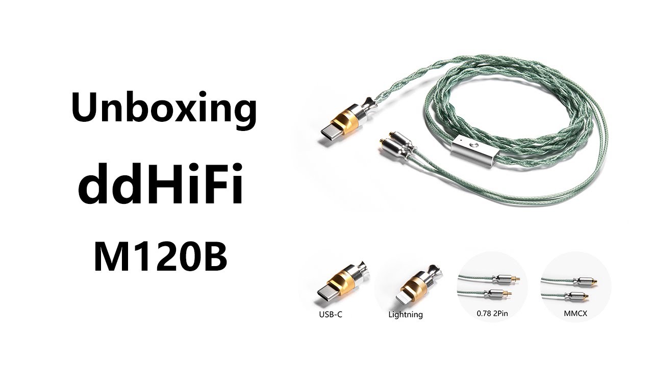 ddHiFi M120B Lightning / USB-C Earphone Upgrade Cable with Microphone