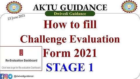 Challenge evaluation form 2021 | Stage 1, How to fill challenge evaluation form 2021