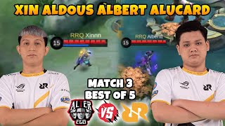 ALBERT PAKE ALUCARD?? BG XIN DI KASI ALDOUS LAGI?? INI YG BAKAL TERJADI!! MATCH 3 RRQ VS AE