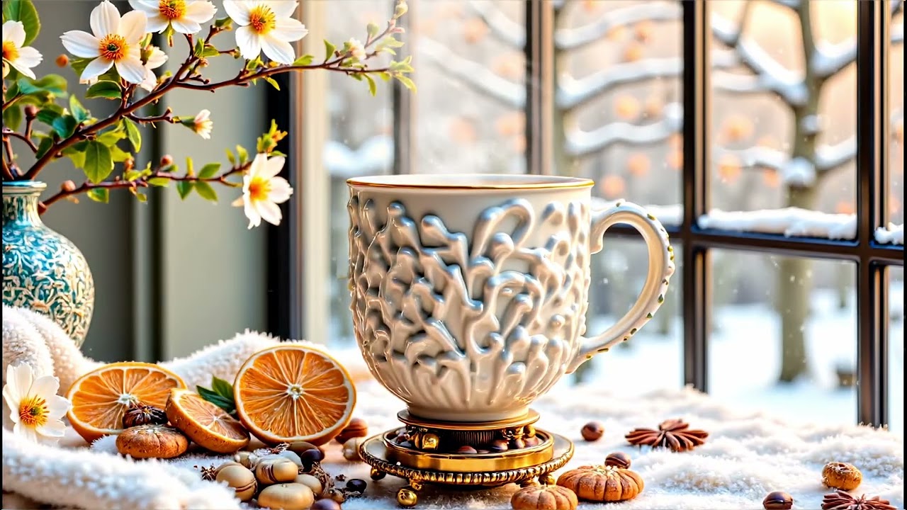 Smooth Winter Bossa Nova Jazz Music | Cozy Coffee Ambience for Study & Work