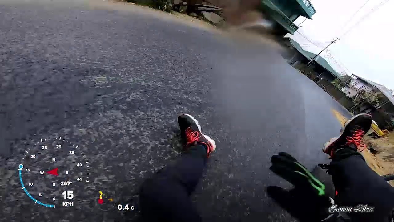 To Mizoram University with cycle but crashed twice in a bad weather