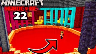 I Transformed the NETHER PORTAL in Hardcore Minecraft