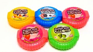 Bubble Gum Rolls - 5 Flavors Mix - Candy from UK 🇬🇧