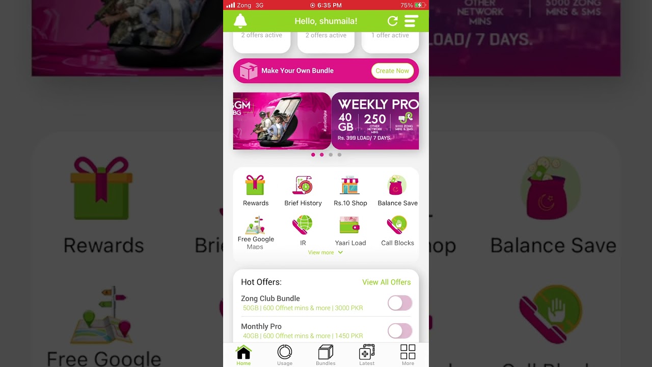 NON STOP PUBG | Zong jazz ufone All sim Package