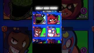 trophy 3000 Shelly  new world record 😨 || #brawlstars
