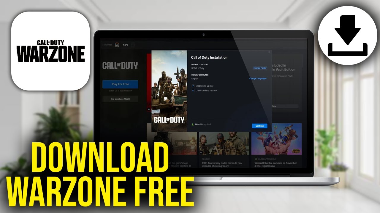 How To Download Warzone on PC & Laptop for FREE - YouTube