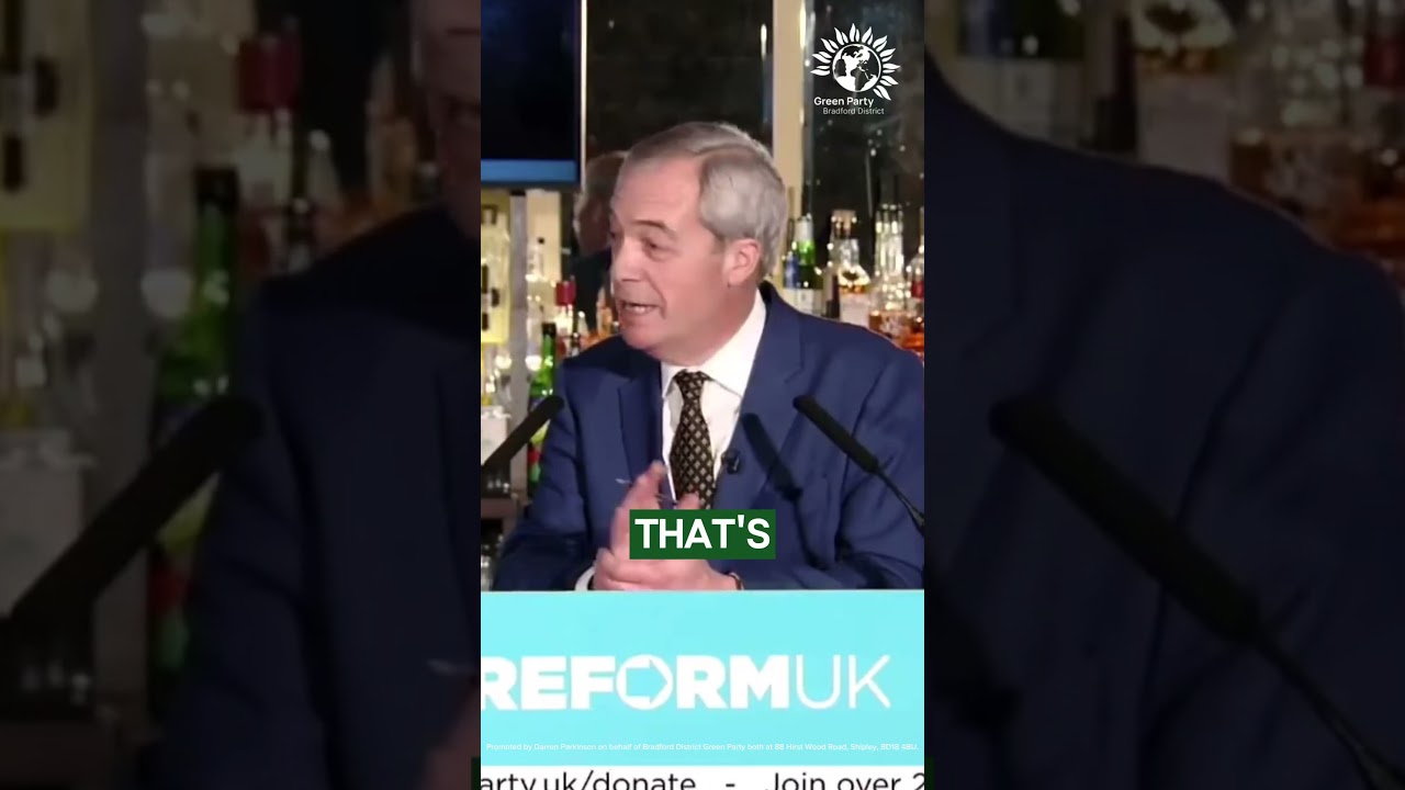 🗣 Farage is refusing to debate Zack Polanski. It's now Green vs Reform and he's scared of losing.