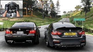 BMW M4 F82 & BMW M5 E60 CONVOY | Forza Horizon 5 | Steering Wheel Gameplay