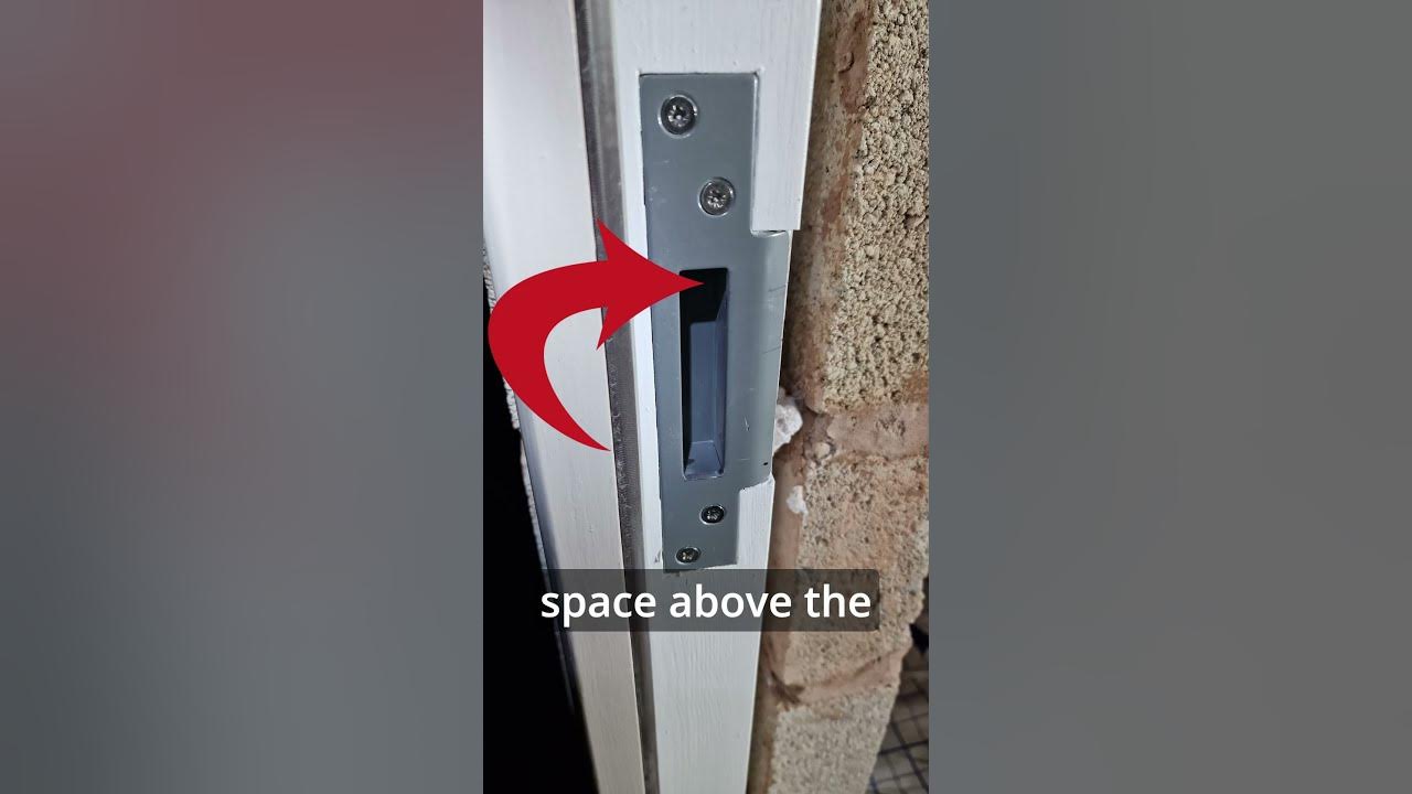 How to Adjust a Front Door Strike Plate shorts YouTube