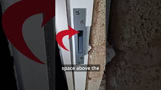 How to Adjust a Front Door Strike Plate #shorts