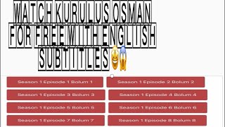 Watch kurlus  osman season 1 and 2 for free in English subtitles hd👍 screenshot 3