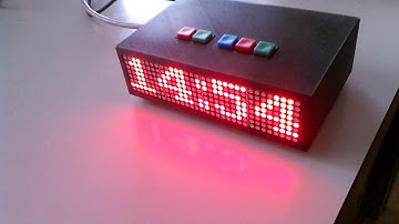 Raspberry PI with max7219 and buttons