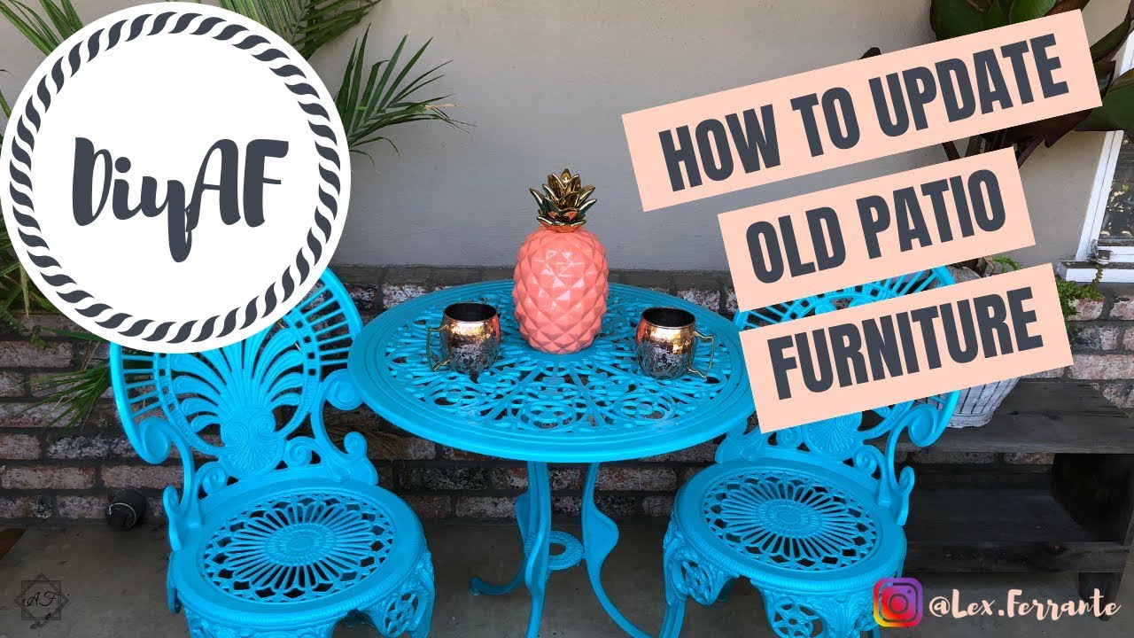 diya tailors How to Update Old Patio Furniture for Less than $10 | DiyAF