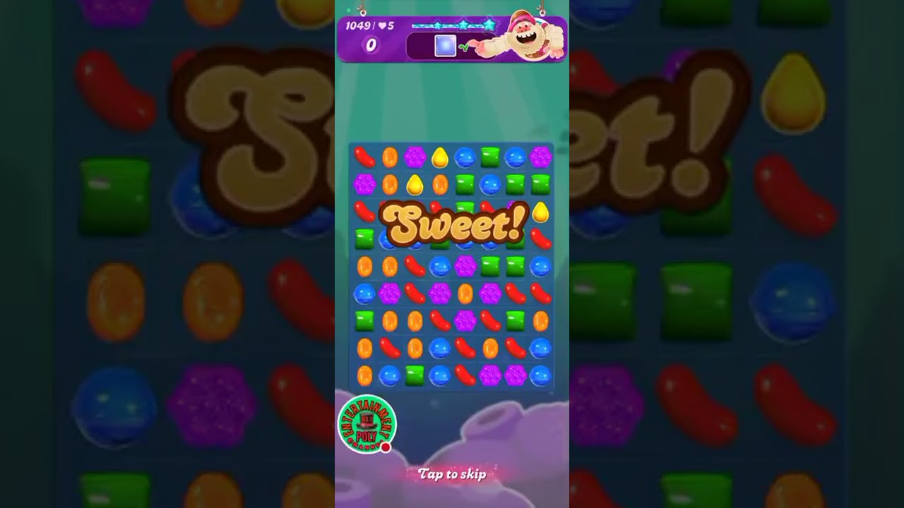 candy crush saga game play video in Poly entertainment channel  is live
