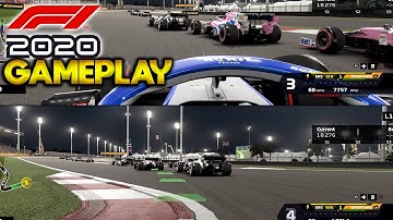 F1 2020 Gameplay: First Look at Split Screen! How Powerful Is the Overtake Button?