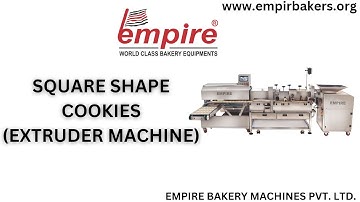 SQUARE SHAPE COOKIES || EXTRUDER MACHINE #viral #trend #businessideas #bakeryequipment #cookies