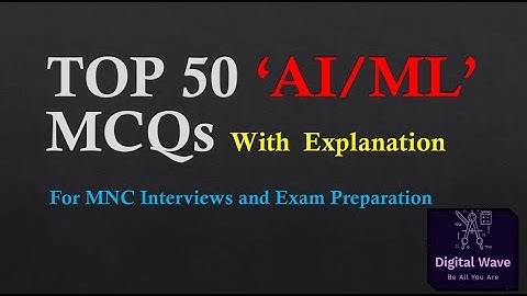 Artificial Intelligence MCQ Part 1 | AI/ML MCQs |  Multiple Choice Questions & Answers | MCQ Series
