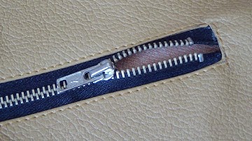 How to Sew a Zipper Pocket in Leather Bag