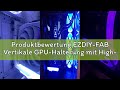 Produktbewertung EZDIY-FAB Vertikale GPU-Halterung mit High-Speed 4.0 Riser-Kabel,ARGB-Modul,115mm/4