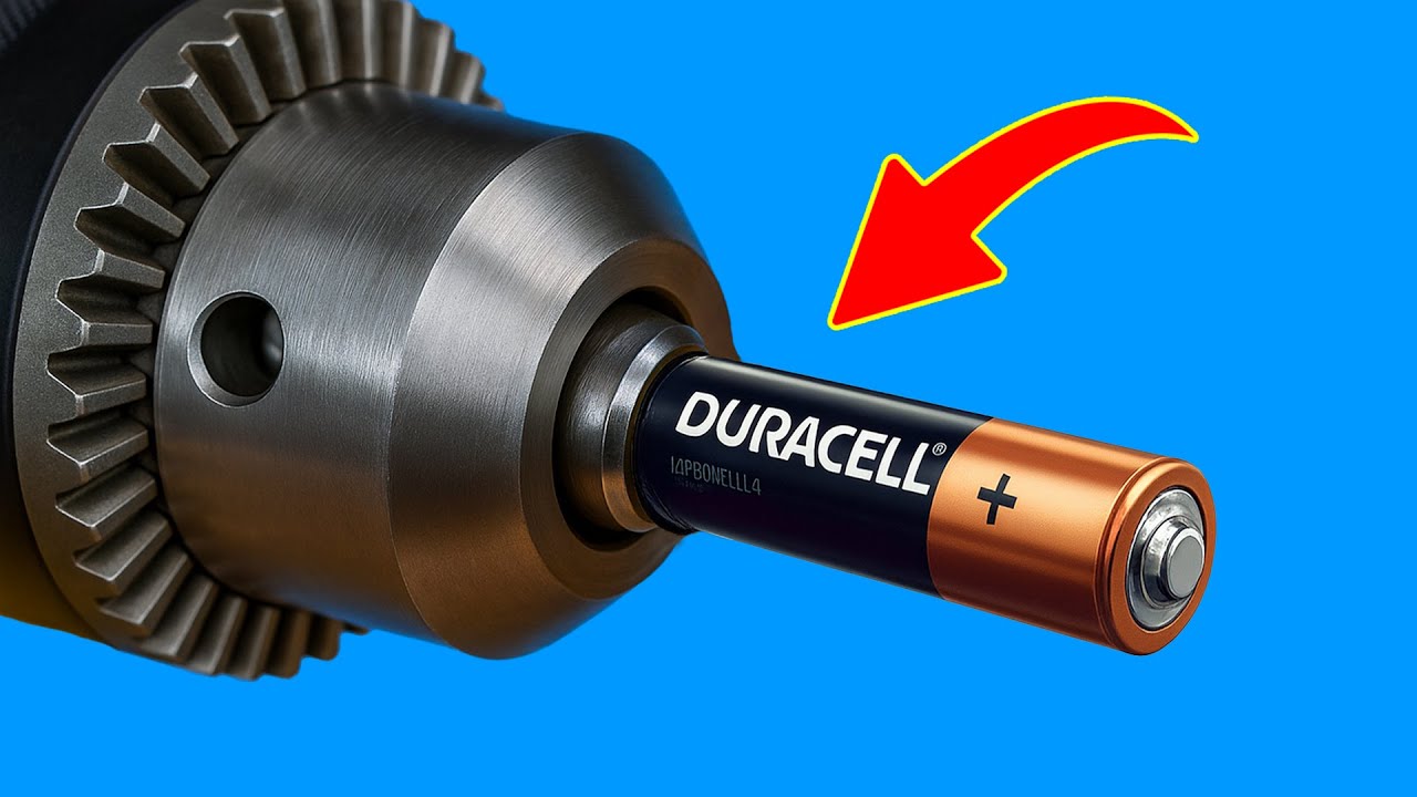 Просто вставьте старую батарейку в дрель и увидите, что произойдет то, о чем миллионы людей даже не