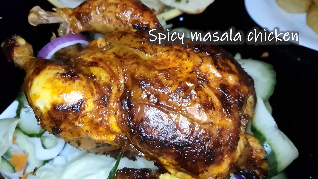 Spicy masala chicken Rotisserie YouTube
