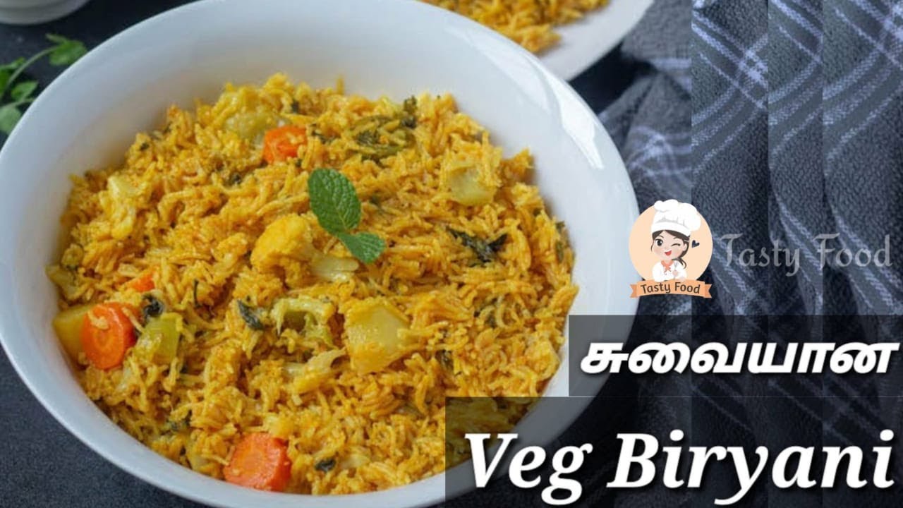 Tasty Vegetable Biryani Recipe in Tamil Veg Biryani in Pressure Cooker