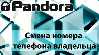 Pandora PanDECT GSM Смена номера владельца. Как поменять номер телефона Pandora